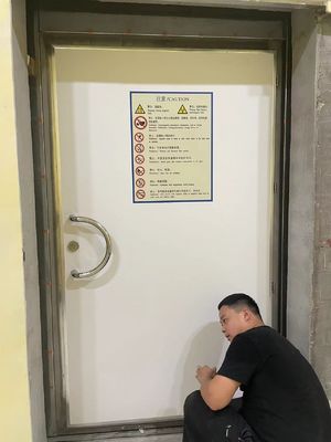 Καλή τιμή. Ατσάλινες πόρτες προστασίας από ακτινοβολία από μαγνητική τομογραφία ASTM Πύλες προστασίας από ακτινοβολία UL 90 λεπτά σε απευθείας σύνδεση